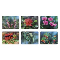 Ashdene Botanical Emblems of Australia Set of 6 Assorted Placemats