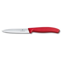Red 8cm Paring Knife Pointed Blade