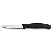 Black 8cm Paring Knife Pointed Blade
