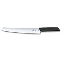 Swiss Modern 26cm Black Bread & Pastry Knife 6.9073.26WB