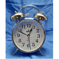 Silver Twin Bell Alarm Clock