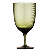 Katrina Olive Green 400ml Wine Glass