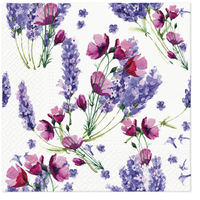 3-ply Tissue Fragrant Lavender Napkin 33 x 33cm (Pack of 20)