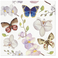3-ply Tissue Orchidea Butterfly Napkin 33 x 33cm (Pack of 20)