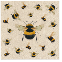 3-ply Tissue We Care Dancing Bees Napkin 33 x 33cm (Pack of 20)