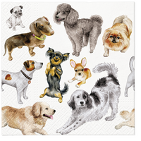 3-ply Tissue Dogs Happiness Napkin 33 x 33cm (Pack of 20)