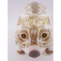 Royal Crown Derby Limited Edition Wombat Paperweight with Gold Stopper Number 103