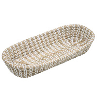 Seagrass Woven White Bakers Tray