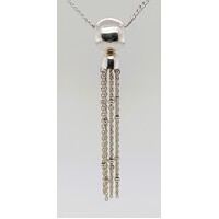 Sterling Silver Ball and Tassel Pendant - CLEARANCE