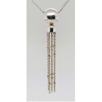 Ball and Tassel Sterling Silver Pendant