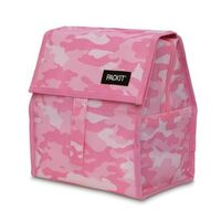 Pink Camo Freezable Non-toxic Poly Canvas Lunch Bag