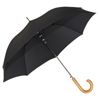Stockholm Wood Handle Black Umbrella