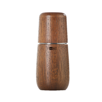 AdHoc Yono 12.5cm Dark Oak Wood Pepper/Salt Mill