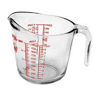 Large Glass Measuring Jug 1000ml/4 Cup