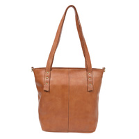 Modapelle Tan Leather Tote Bag/Cross Body