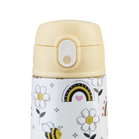 Oasis 400ml Stainless Steel Double Wall Drink Bottle with Sipper Straw