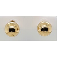 9 Carat Yellow Gold 8mm Ball Stud Earrings