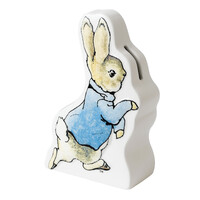 Beatrix Potter Ceramic Peter Rabbit Running Money Bank