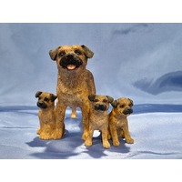 Border Fine Arts Studio Border Terrier Family Group A5889