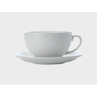 White Basics 320ml Cappuccino Cup & Saucer
