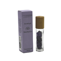 Crystal Carvings Meditation/Amethyst AromaCrystal Roller