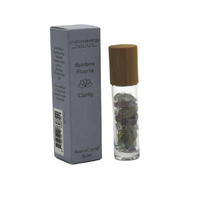 Crystal Carvings Clarity/Rainbow Fluorite AromaCrystal Roller