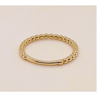 9 Carat Yellow Gold Stackable Bead Ring AUS Size O