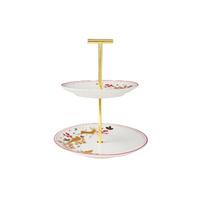 Maxwell & Williams White Christmas 2026 Two Tiered Cake Stand