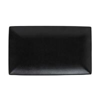Caviar Black 34.5 x 19.5cm Porcelain Rectangular Platter