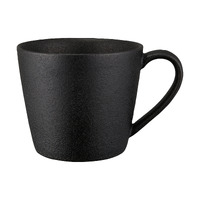 Caviar Black 420ml Porcelain Conical Mug