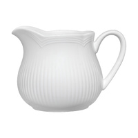 White Basics Rococo Collection 220ml Porcelain Creamer