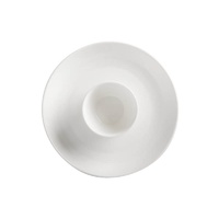 White Basics 30cm Porcelain Chip Platter & Dip Bowl