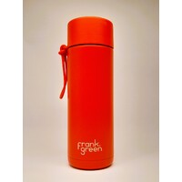 Limited Edition 595ml (20oz) Atomic Red Reusable Stainless Steel Ceramic Bottle with Straw Lid