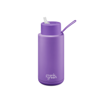 1000ml (34oz) Limited Edition Cosmic Purple Stainless Steel Ceramic Reusable Bottle with Straw Lid