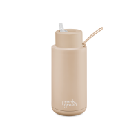 1000ml (34oz) Limited Edition Soft Stone Stainless Steel Ceramic Reusable Bottle with Straw Lid