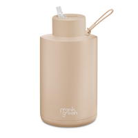 2000ml (68oz) Limited Edition Soft Stone Stainless Steel Ceramic Reusable Bottle with Straw Lid