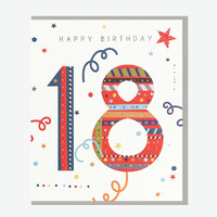 Hue Happy Birthday '18' Card