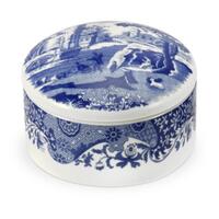 Spode Blue Italian 8.25cm (3.25") Round Trinket Box