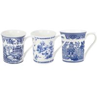 Queens Blue Story 3A 200ml Royale Fine Bone China Mugs