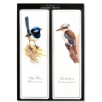 Australian Wren & Kookaburra Fine Art Bookmark Pair