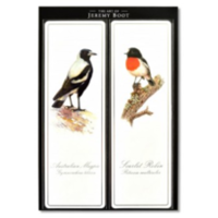Australian Magpie & Robin Fine Art Boomark Pair