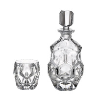 Bohemia Crystal Lunar 7 Piece Whisky Set