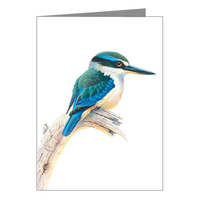 Sacred Kingfisher Blank Card