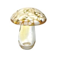 Zibo Art Glass Mushroom Ornament