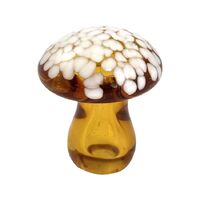 Zibo Art Glass Mushroom Ornament