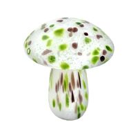 Zibo Art Glass Mushroom Ornament
