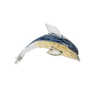 Coloured Glass Dolphin Ornament 