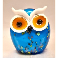 Zipo Art Glass Hesper Owl Figurine/Ornament