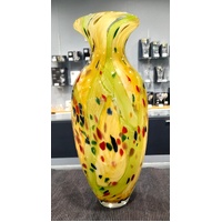 Zibo Art Glass Pietra Dura Vase