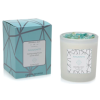 Crystal Infusions Amazonite Soy Candle (Lotus & Spring Rain)